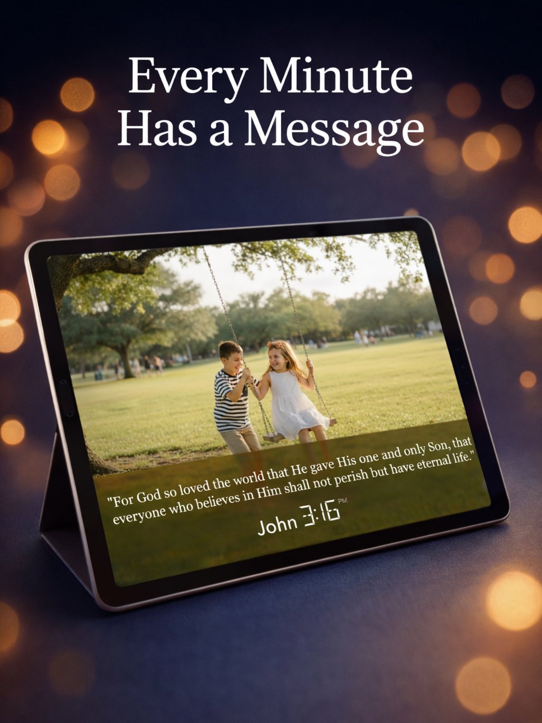 FaithClock on iPad